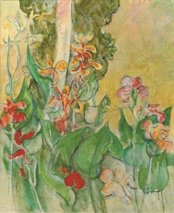 Flowers in a garden