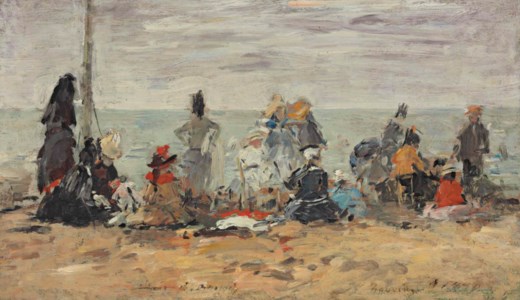 Eugène Boudin, Trouville, Scène de plage