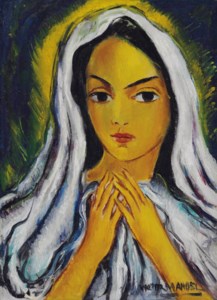 Untitled (Mujer con manto blanco)