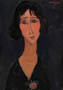 Amedeo Modigliani, Jeune femme à la rose (Margherita)
