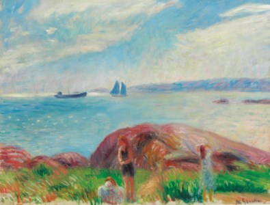 Bathing Near the Bay