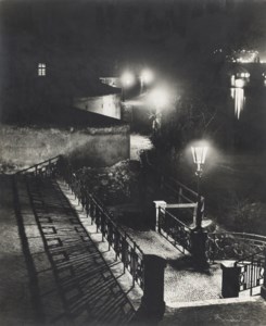 Prague Riverside at Night, 1960s