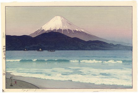 Miho/Fujiyama from Miho , 1935 Hirosakijo/Hirosaki Castle , from the series Sakura hachidai (Eight views of cherry blossoms), 1925 Soshu (Suzhou), 1940 Sekishozan (Shizhongshan), 1940