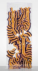 BLACKY Blocked Radiants Sunbathed. Double sided painting from Glow Rod Tanning Series