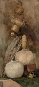 Still Life with Quill and Ginger Jar