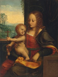 Joos van Cleve, The Virgin and Child (The Madonna of the Cherries)
