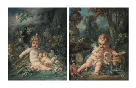 Cupid as the Genius of Peace; and Cupid as the Genius of War