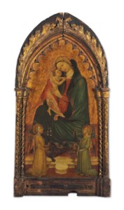 The Madonna of Humility with two angels