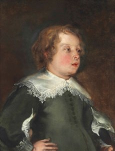 Portrait of a young boy, half-length
