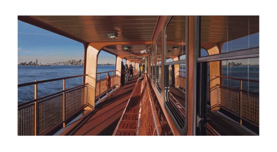 View of New York from Staten Island on the Ferry