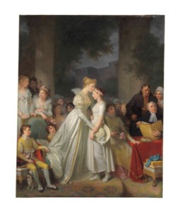 La Rosière or Le Baiser de Protection de la dame du lieu (‘The kiss of protection by the local chatelaine’)