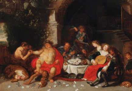 A bacchanal in a grotto