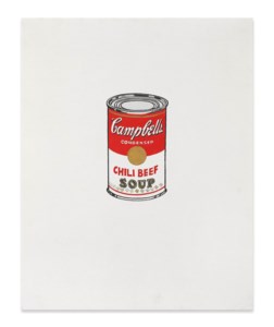 Andy Warhol, Small Campbell's Soup Can (Chili Beef)