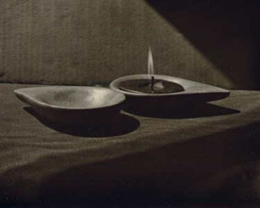 Stone Candle Lamps, c. 1948