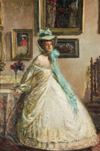 Portrait of a lady in an interior