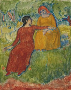 Deux femmes dans un champ