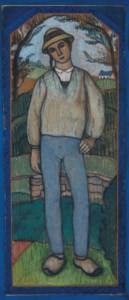 Berger au Pouldu ou Jeune breton aux sabots