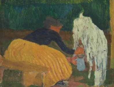 La traite de la chèvre