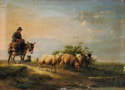 A shepherd and his flock