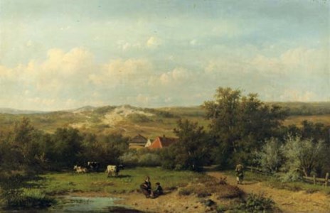 An extensive summer landscape