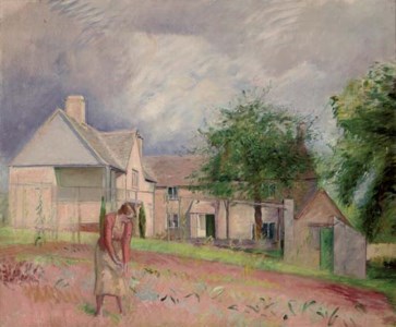 Lady Elizabeth Rothenstein in the artist's garden