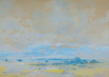 The prairies with receding mountains