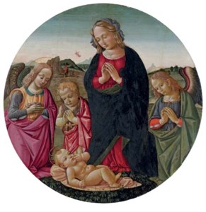 The Virgin with the Infant Saint John the Baptist and angels adoring the Christ Child