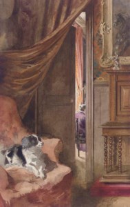 A Spaniel in an Interior