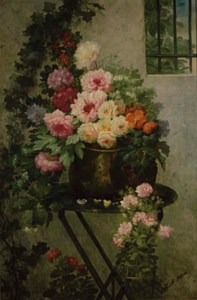 A Still Life of Potted Flowers