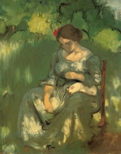 Femme avec un chat