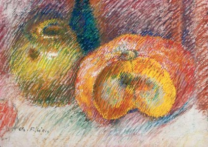 Nature morte avec pot et potiron