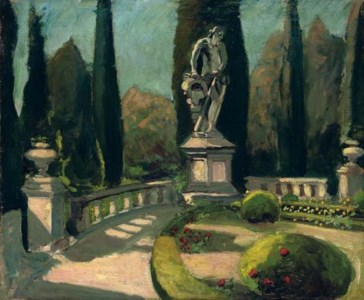 The Terrace at Mrs Alice Keppel's Villa d'Ombrellino near Florence