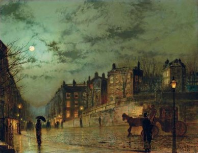 John Atkinson Grimshaw, Hampstead Hill, looking down Heath Street