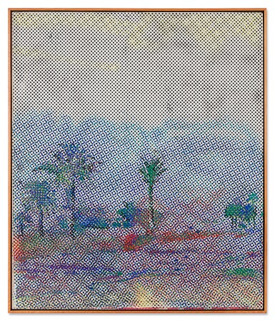 Sigmar Polke, Rasterbild mit Palmen 