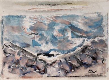 Blue, Grey Sea, Cape Split