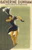 PAUL COLIN (1892-1986).  KATHERINE DUNHAM. 1949. 58¾x38½ inches, 149x97¾ cm. Bedos & Cie, Paris.