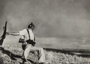 Death of a Loyalist Militiaman near Espejo, Córdoba Front, Spain (Falling Soldier)