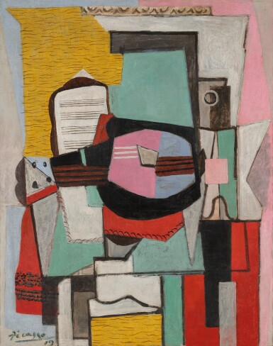 Pablo Picasso, Guitare sur une table