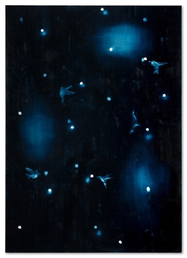 Galaxy with Birds