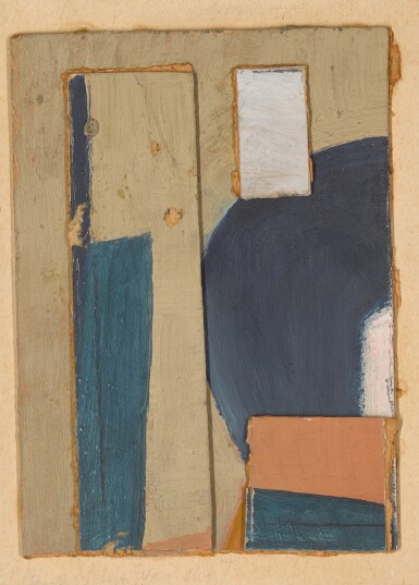 Ohne Titel (Hellblau, Dunkelblau)