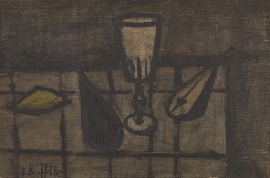 Nature morte au verre et aux fruits