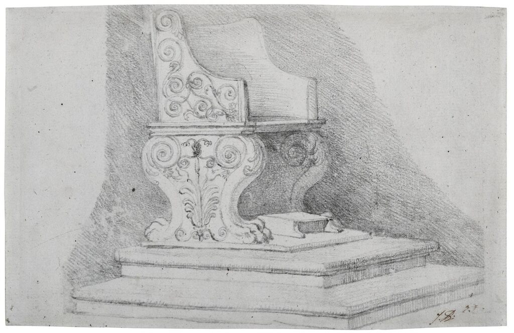 A Roman imperial throne
