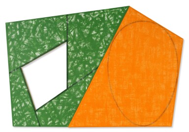 Green Frame / Orange Ellipse