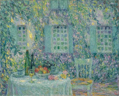 Henri Le Sidaner, La Table, soleil dans les feuilles, Gerberoy