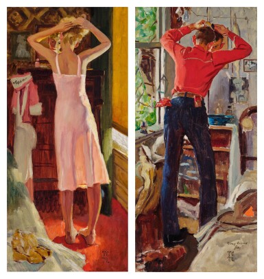 Before the Date: Girl (i) & Before the Date: Cowboy (ii): Two Works