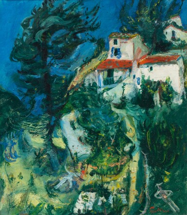 Chaim Soutine, Paysage de Cagnes