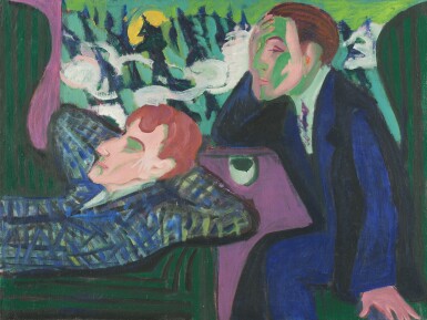 Im Schnellzug (Albert Müller und Kirchner) (In the Train (Albert Müller and Kirchner))