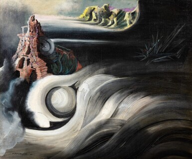 Óscar Domínguez, Paysage cosmique