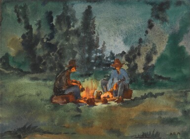 Untitled (Men at Campfire)