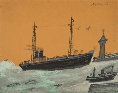 Steamships Entering and Leaving Harbour